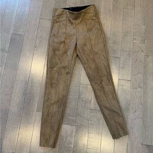 Zara Tan Suede Pants - only worn 1x!